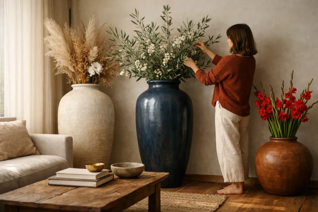 Grands vases, grand impact : Réinventez votre espace avec style