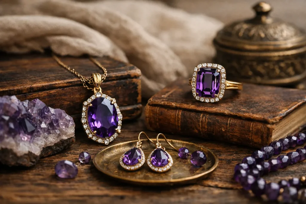 L&rsquo;élégance intemporelle des bijoux en améthyste : une invitation au raffinement
