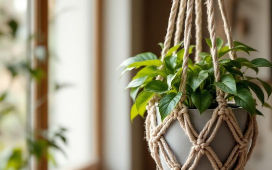Comment fabriquer une suspension de plante en macramé ?