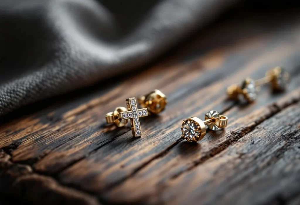 Des styles variés et intemporels : les différents types de boucle d’oreille homme croix