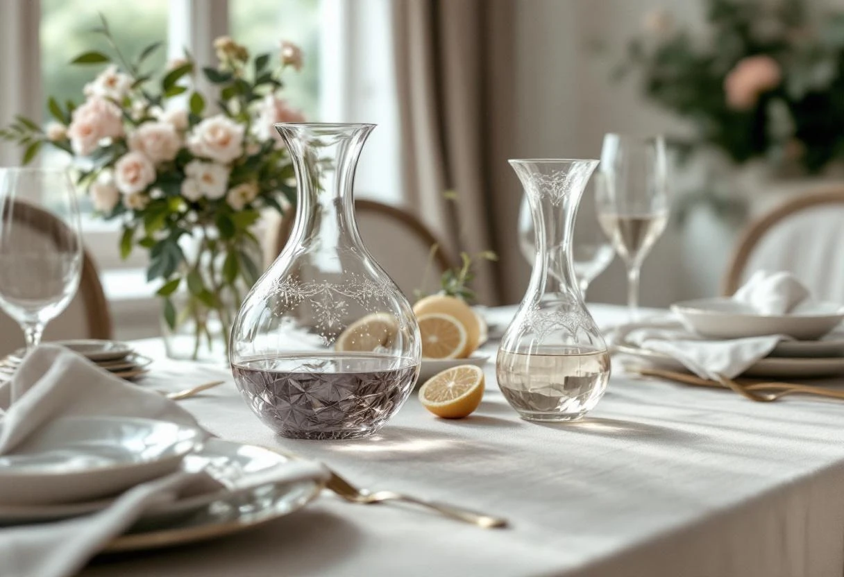 Les carafes dans l’histoire de la table française&nbsp;: élégance, utilité et traditions