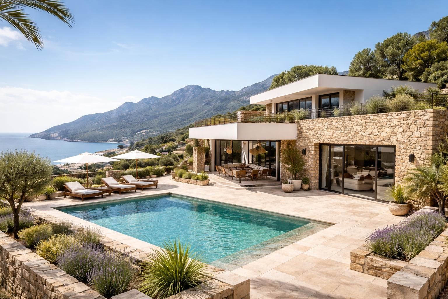 découvrez comment créer une villa corse authentique avec une terrasse intégrée et des pierres de pays, pour une ambiance méditerranéenne chaleureuse et naturelle.