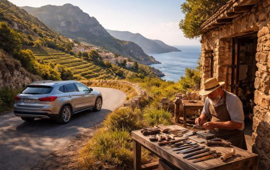 Visiter la Corse authentique avec location voiture et itinéraires Cap Corse Route des Artisans