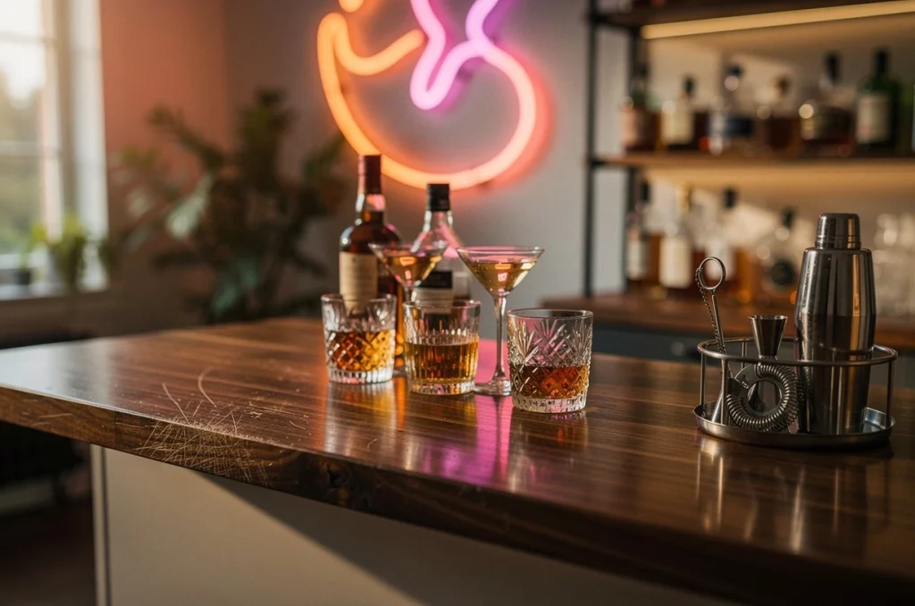 Le néon, l’atout décor pour votre bar maison