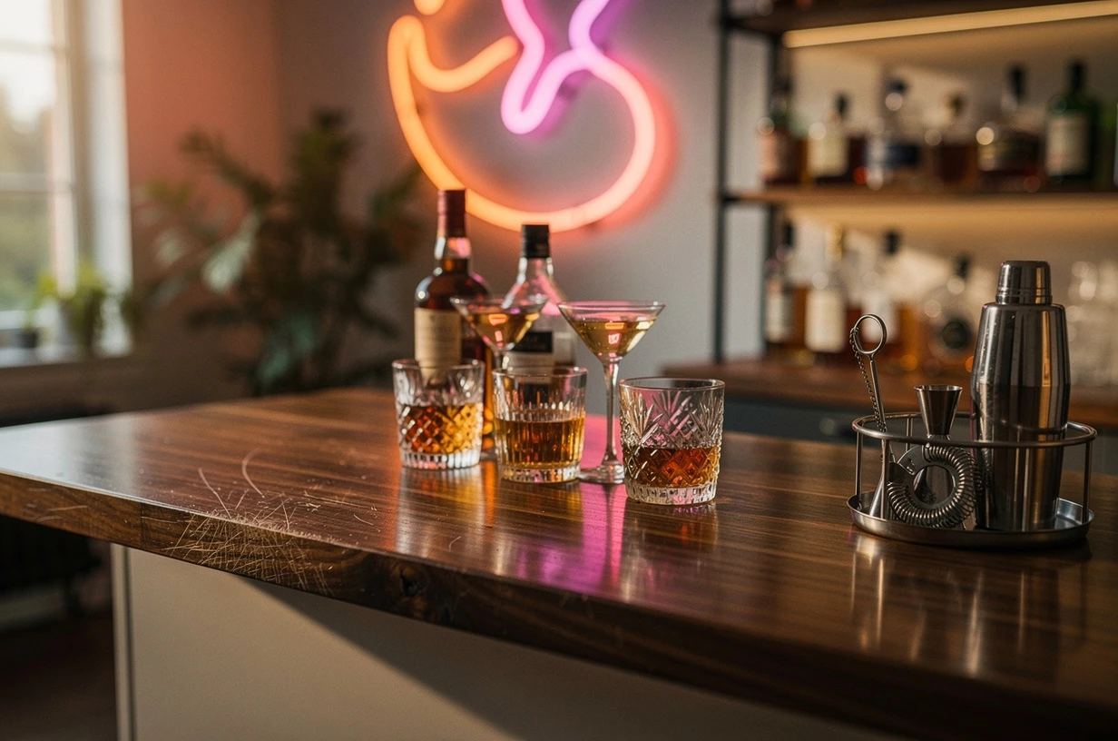 Le néon, l’atout décor pour votre bar maison
