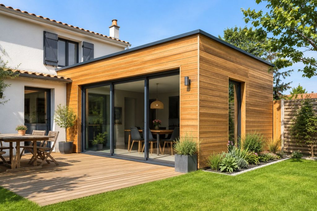 Au lieu de déménager, pourquoi ne pas réaliser une extension en bois de votre maison individuelle ?