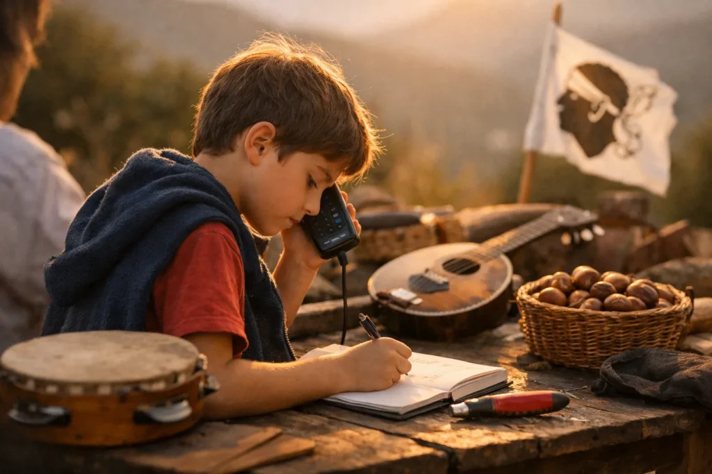 Transmettre la Corse à des enfants nés ailleurs : langue, fêtes