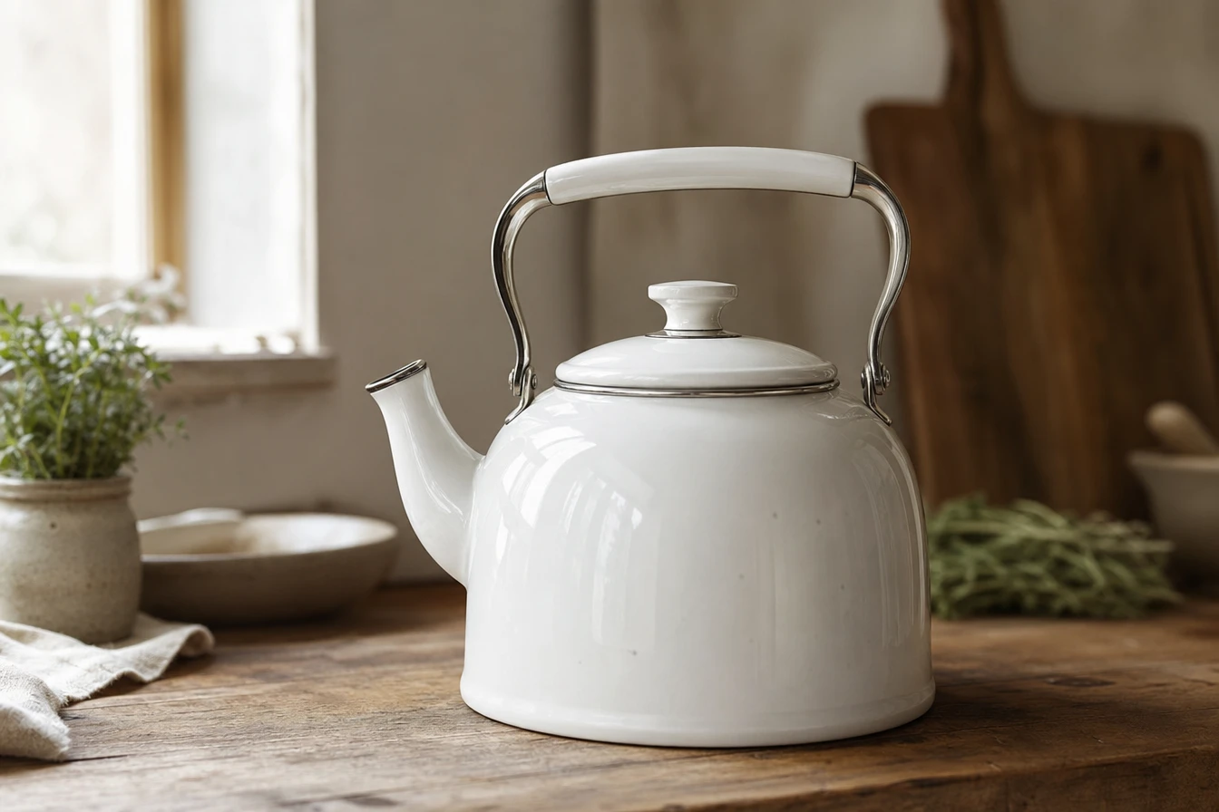 Bouilloire blanche : élégance et simplicité dans votre cuisine