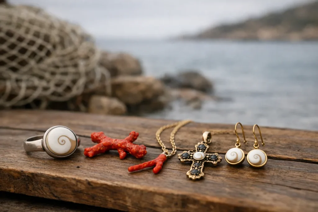 Bijoux corses : œil de Sainte-Lucie, corail, croix, leur sens