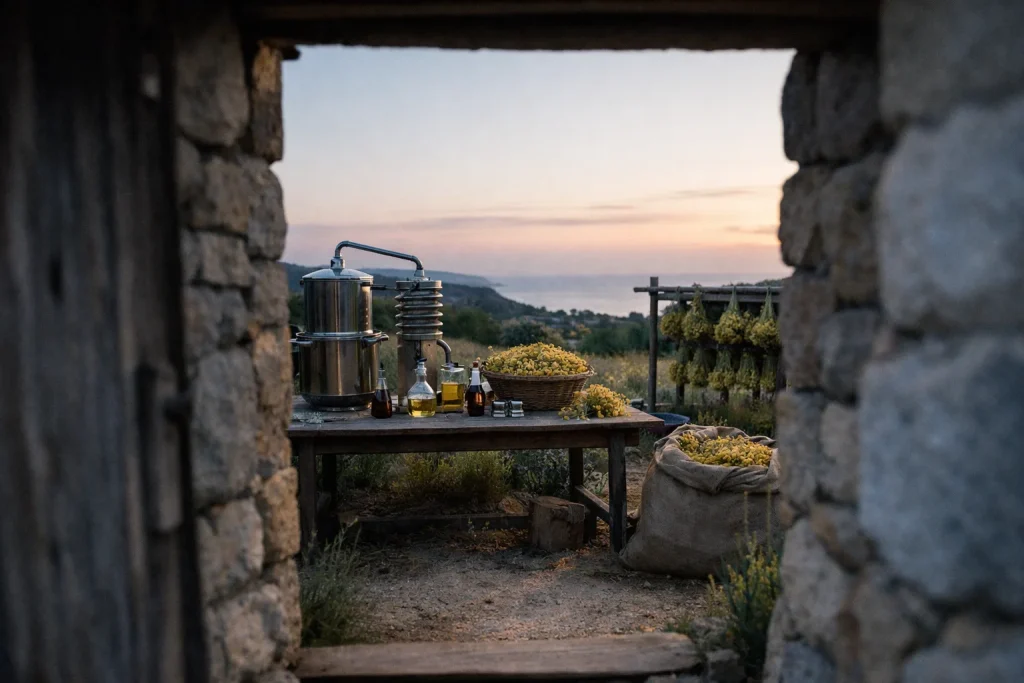 Immortelle de Corse en cosmétique : science et marketing